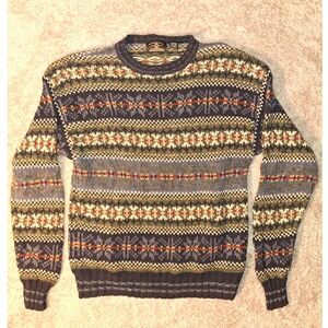 Vintage 90s American Eagle Outfitters FairIsle Knit Sweater Mens Large Hong Kong